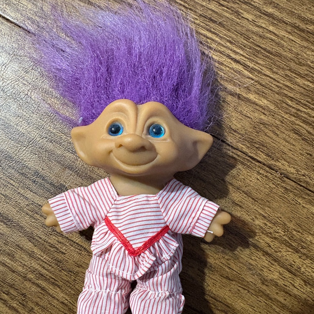 Vintage Purple-Haired Troll Doll